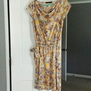 The Limited cap sleeve butterfly print dress